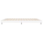 vidaXL Cadre de lit sans matelas blanc 140x200 cm bois d'ingénierie