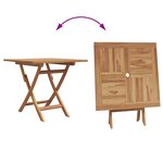 vidaXL Ensemble Bistro de Jardin Pliable 3 Pièces en Bois Massif d'Acacia