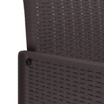 vidaXL Ensemble de salle à manger pour jardin 11 Pièces Marron Rotin