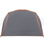 vidaXL Tente de camping avec porche 4 personnes orange imperméable