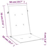vidaXL Coussins de chaise à dossier haut lot de 4 taupe mélangé tissu