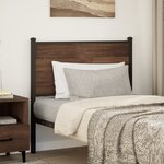 vidaXL Tête de lit chêne marron 80 cm bois d'ingénierie et acier
