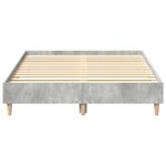 vidaXL Cadre de lit sans matelas gris béton 140x190 cm bois ingénierie