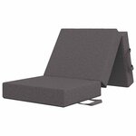 vidaXL Canapé-lit pliable 75 x 63 x 45 cm Gris clair