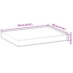 vidaXL Étagère flottante 60x30x4 cm bois d'acacia massif non traité