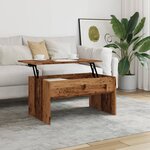 vidaXL Table basse vieux bois 80x50 5x41 5 cm bois d'ingénierie