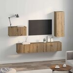 vidaXL Ensemble meuble TV 4 Pièces chêne artisanal 30 5 x 30 x 90 cm