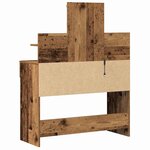 vidaXL Coiffeuse Bois Ancien 100 x 40 x 130 cm Bois d'ingénierie