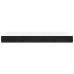 vidaXL Matelas de lit à ressorts ensachés fermeté moyenne noir 100x210x20 cm velours