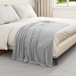 vidaXL Couvertures à jeter 6 Pièces Gris 130 x 150 cm Toison