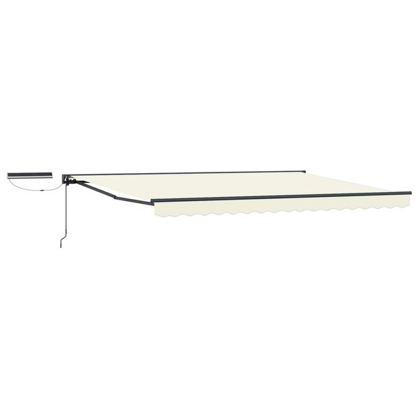 vidaXL Auvent rétractable électrique Crème et Anthracite 5 × 3 5 m