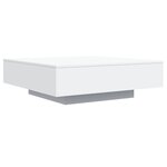 vidaXL Table basse blanc 100x100x31 cm bois d'ingénierie
