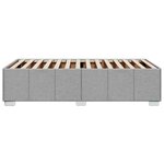 vidaXL Cadre de lit sans matelas gris clair 100x200 cm tissu