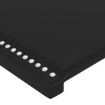 vidaXL Têtes de lit 2 Pièces Noir 100x5x78/88 cm Similicuir