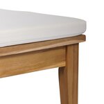 vidaXL Ensemble de banc de jardin en bois massif Teck