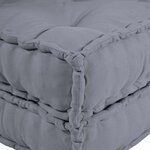 vidaXL Canapé modulaire Gris 70 x 70 x 36 cm tissu