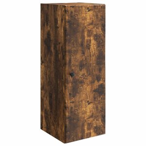 vidaXL Armoire Murale 33 x 34 5 x 90 cm Bois d'ingénierie Chêne fumé