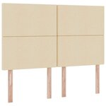 vidaXL Lit de Rangement Crème 140 x 190 cm Cuir synthétique