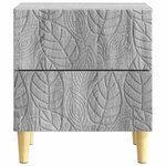 vidaXL Table de chevet 2 pc Sonoma gris 43 x 34 5 x 48 cm