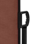 vidaXL Auvent latéral rétractable marron 220x600 cm