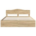 vidaXL Cadre de lit Sonoma 180 x 200 cm Bois de pin massif