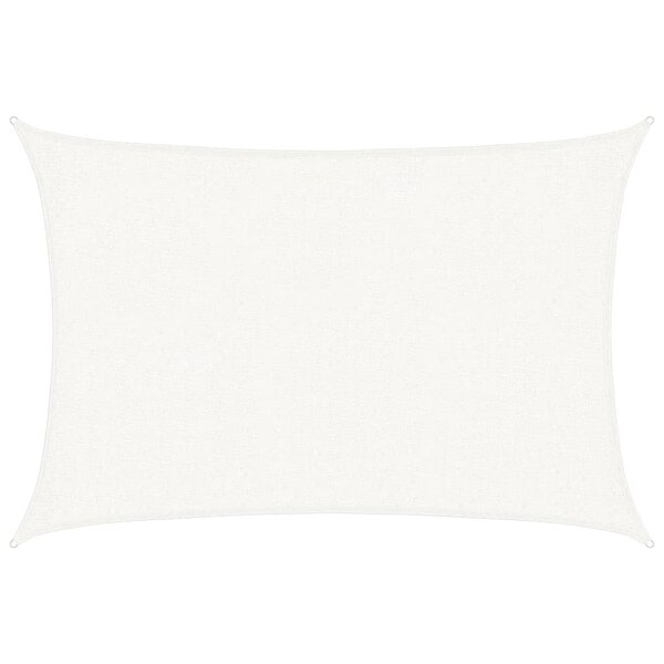 vidaXL Voile d'ombrage 160 g/m² Blanc 2x3 m PEHD
