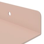 vidaXL Étagère flottante 4 pc Rose 80 x 9 x 2 5 cm Acier