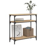 vidaXL Table console chêne sonoma 75x29x75 cm bois d'ingénierie