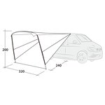 Outwell Auvent Touring Canopy noir et gris