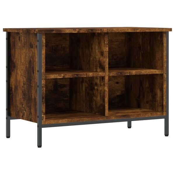 vidaXL Armoire à chaussures chêne fumé 69x35x50 cm bois d'ingénierie