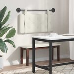 vidaXL Tête de lit suspendue Crème Velours