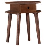 Vidaxl table de chevet 50 x 35 x 55 cm bois d'acacia massif