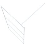 vidaXL Paroi de douche Blanc 100x195 cm Verre ESG transparent