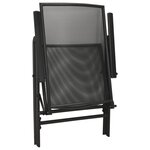 vidaXL Ensemble de chaises de jardin inclinables 5 Pièces anthracite