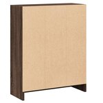 vidaXL Bibliothèque Chêne marron 60x24x76 cm Bois d'ingénierie