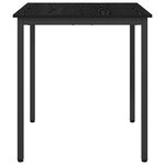 vidaXL Table de salle à manger / Table de repas MÉTAL