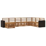 vidaXL Ensemble de canapés d'extérieur 8 pc Naturel