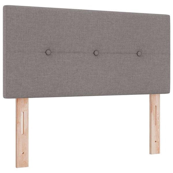 vidaXL Tête de lit Hauteur réglable avec tête de lit Taupe 80 cm tissu