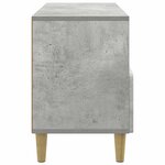 vidaXL Meuble TV 102 x 34 5 x 50 cm Gris béton Bois d'ingénierie