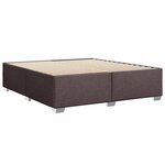 vidaXL Sommier à lattes de lit avec matelas Marron foncé 180x200 cm