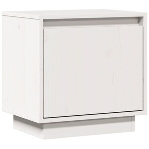 vidaXL Table de chevet Blanc 40x30x40 cm Bois de pin solide