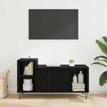 vidaXL Meuble TV Chêne noir 100 x 35 x 55 cm Bois d'ingénierie