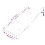 vidaXL Banc Batavia avec coussin crème 150 cm Bois de teck massif