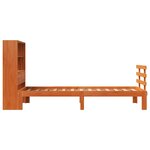 vidaXL Lit bibliothèque sans matelas cire marron 75x190 cm pin massif