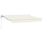 vidaXL Auvent rétractable électrique Crème 3 5 x 2 5 m