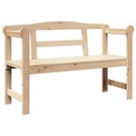 Banc d'extérieur vidaXL 119x76x44 cm en bois de pin massif