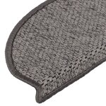 vidaXL Tapis d'escalier autocollants aspect sisal 15 Pièces 65x21x4 cm