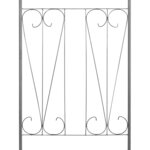 vidaXL Arche de jardin Design de piquet plantes grimpantes Vert foncé