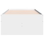 vidaXL Lit de jour avec tiroirs sans matelas blanc 90x200 cm