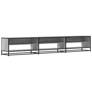 vidaXL Meuble TV sonoma gris 270x40x46 cm bois d'ingénierie